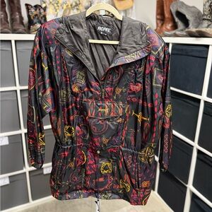 Roffe Skiwear Vitnage Nylon Pullover Windbreaker Drawstring Southwest Jacket